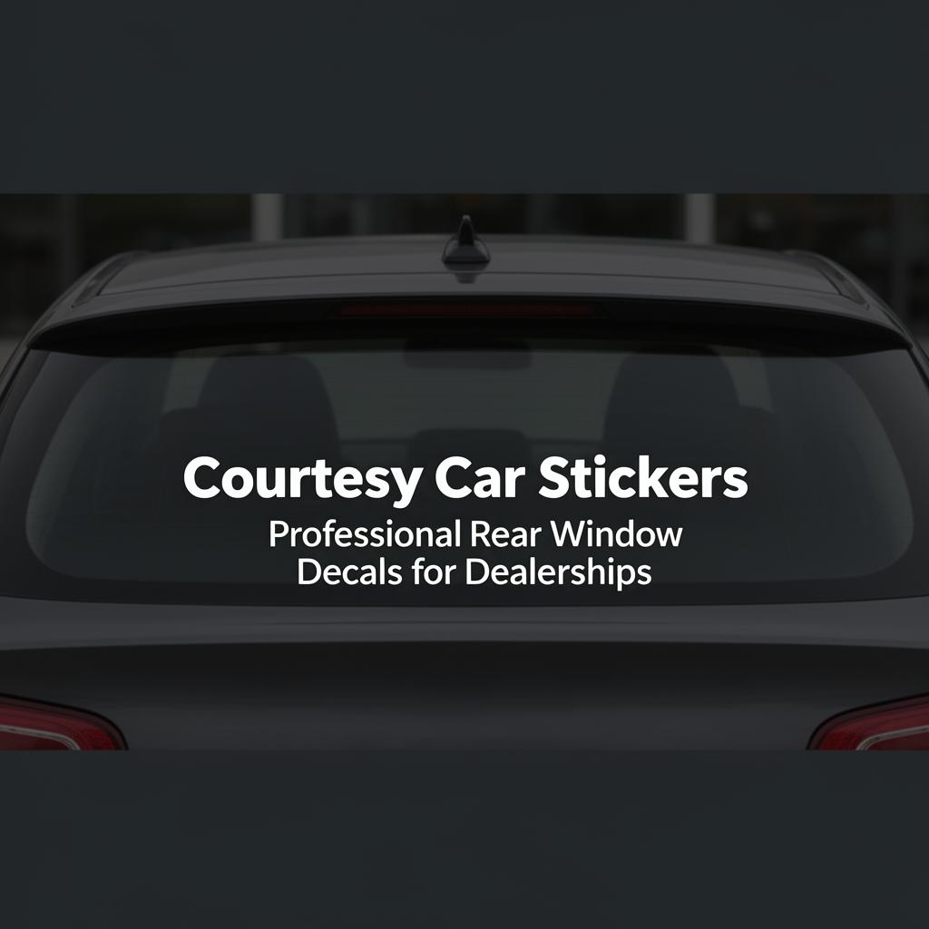 Courtesy Car Stickers & Loaner Vehicle Decals for Dealerships